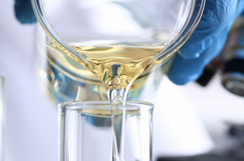 Chemical testing in lab