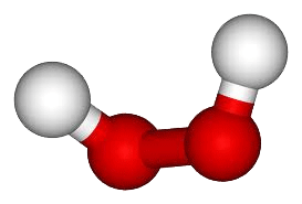 hydrogen peroxide molecule hydrogen peroxide molecule